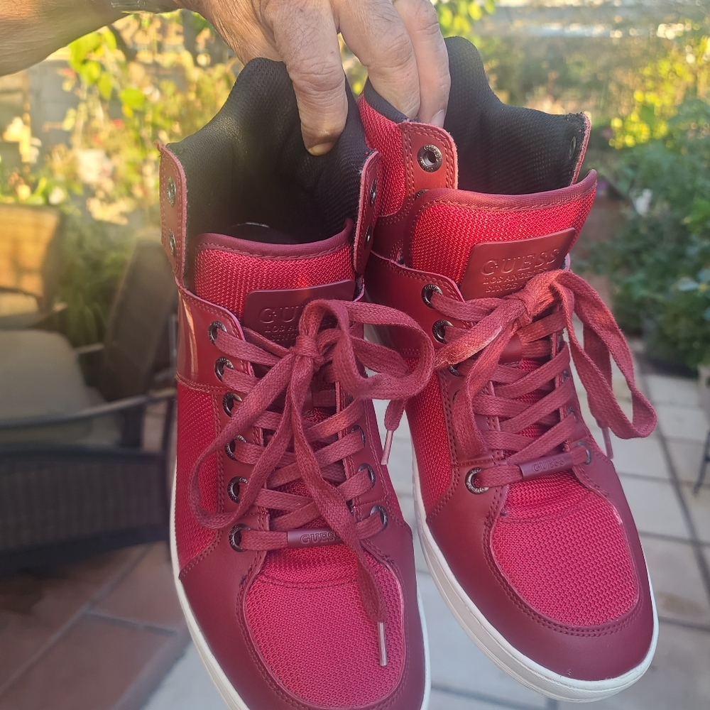 Guess Red High Top Sneakers US11.5